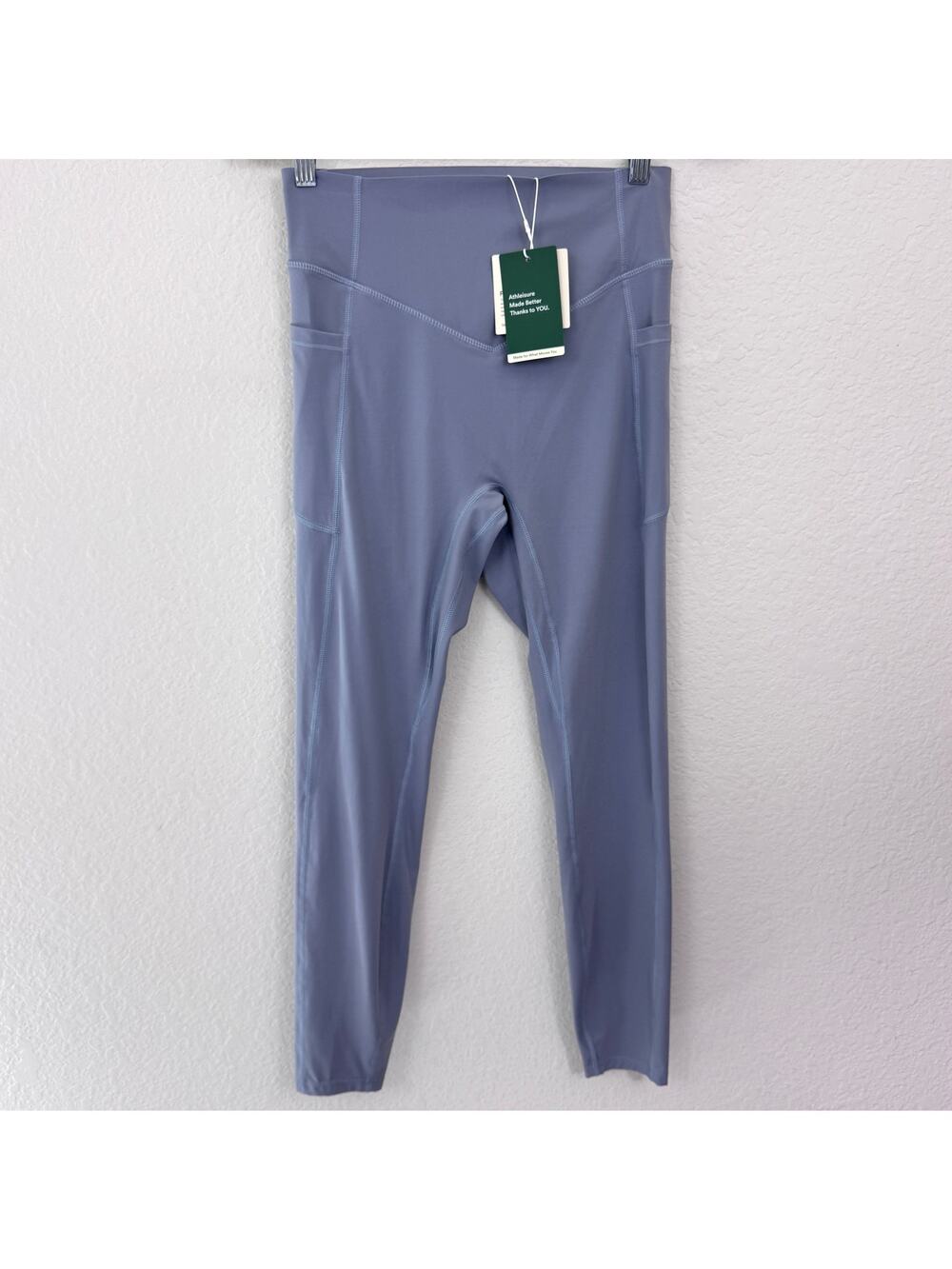 Halara Women Ultra Sculpt 7/8 Leggings Size M Active Athleisure Blue Flower Gray